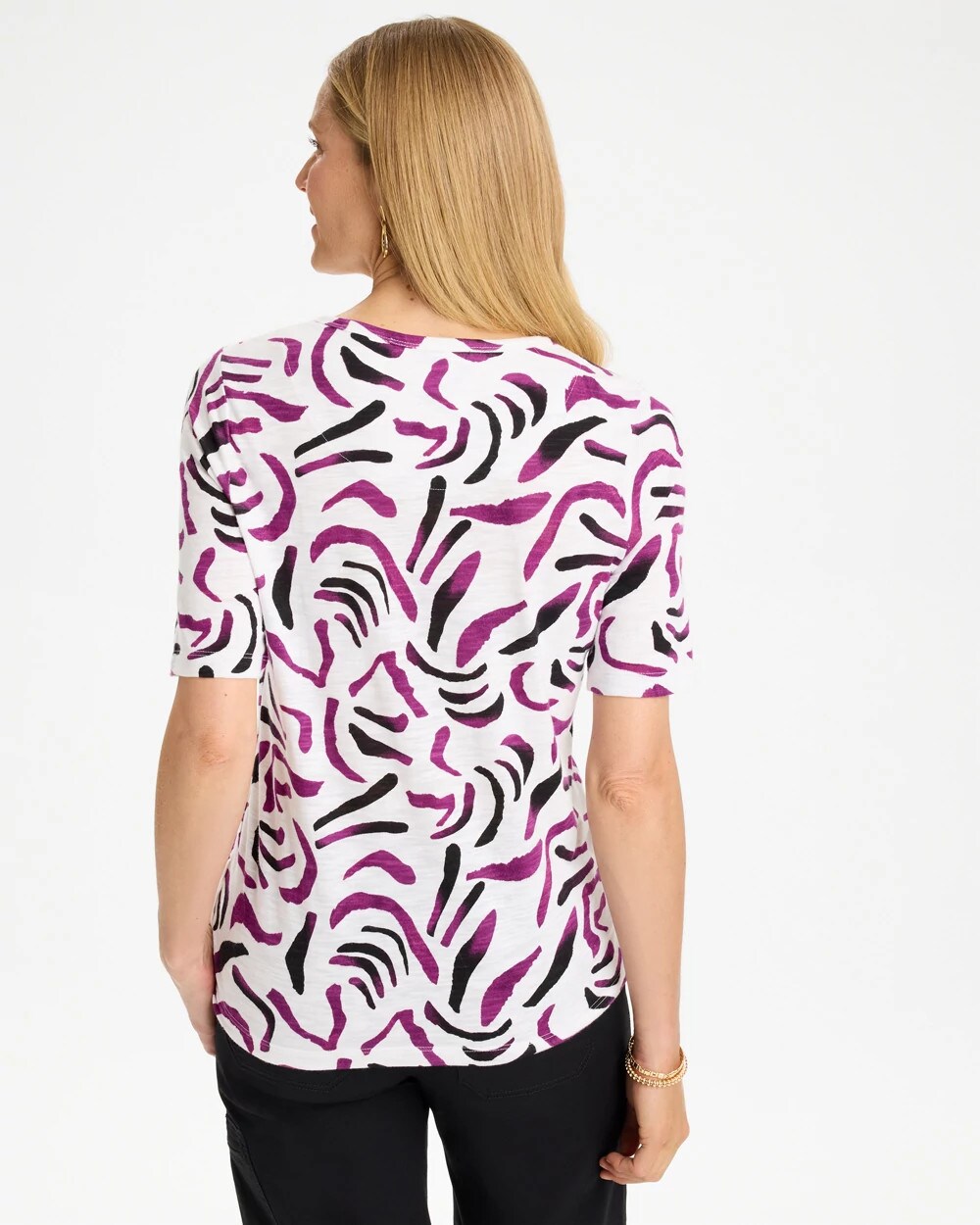 Island Cotton Slub Crewneck Button Tee
