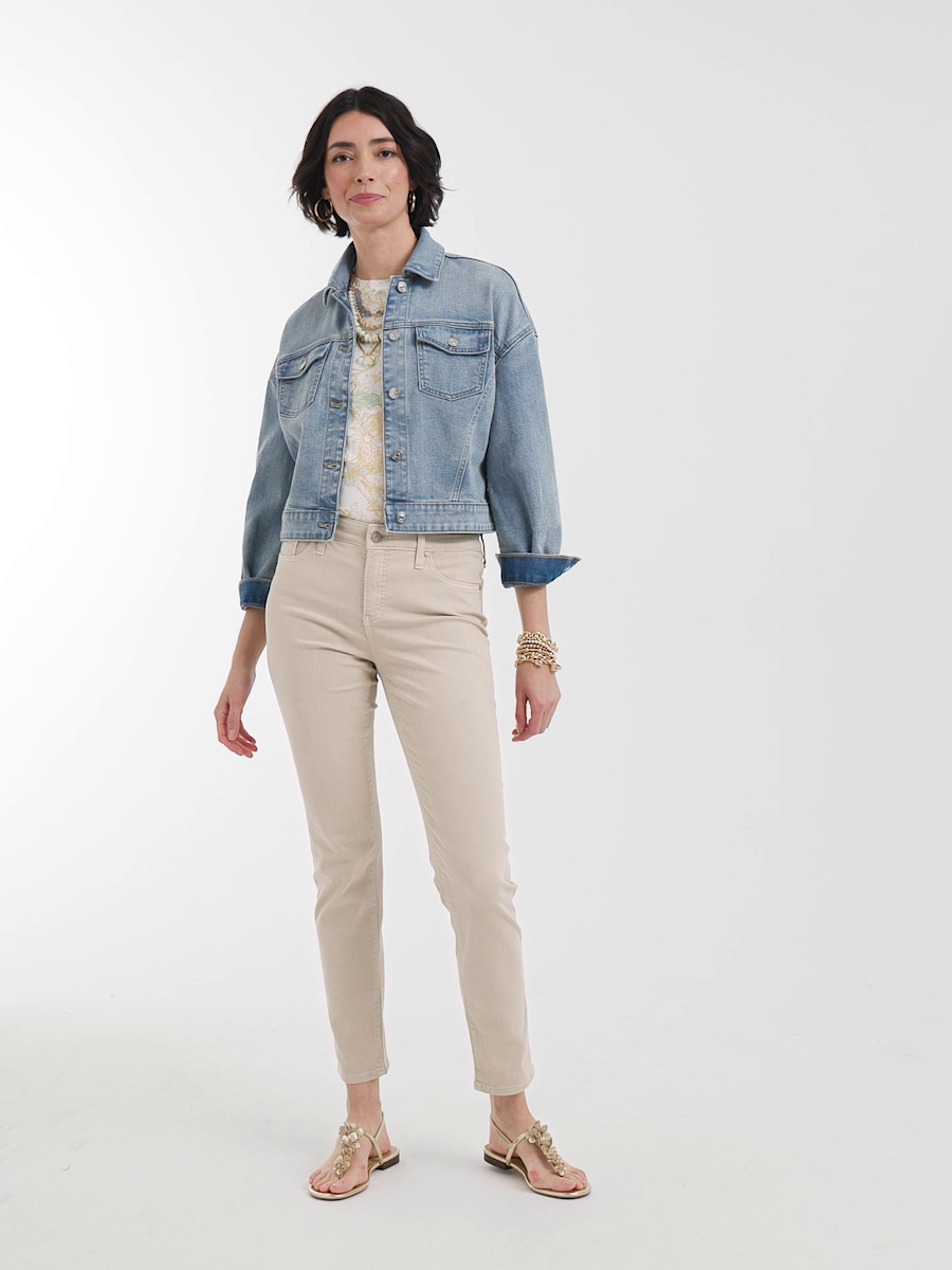 Girlfriend Slim Ankle Jeans