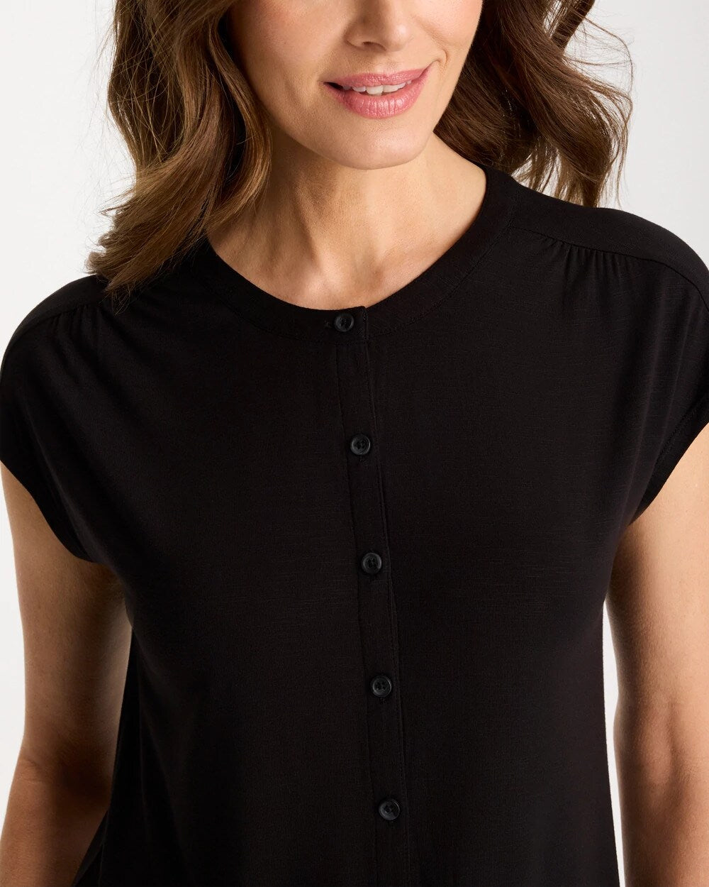 Refined Button Tee