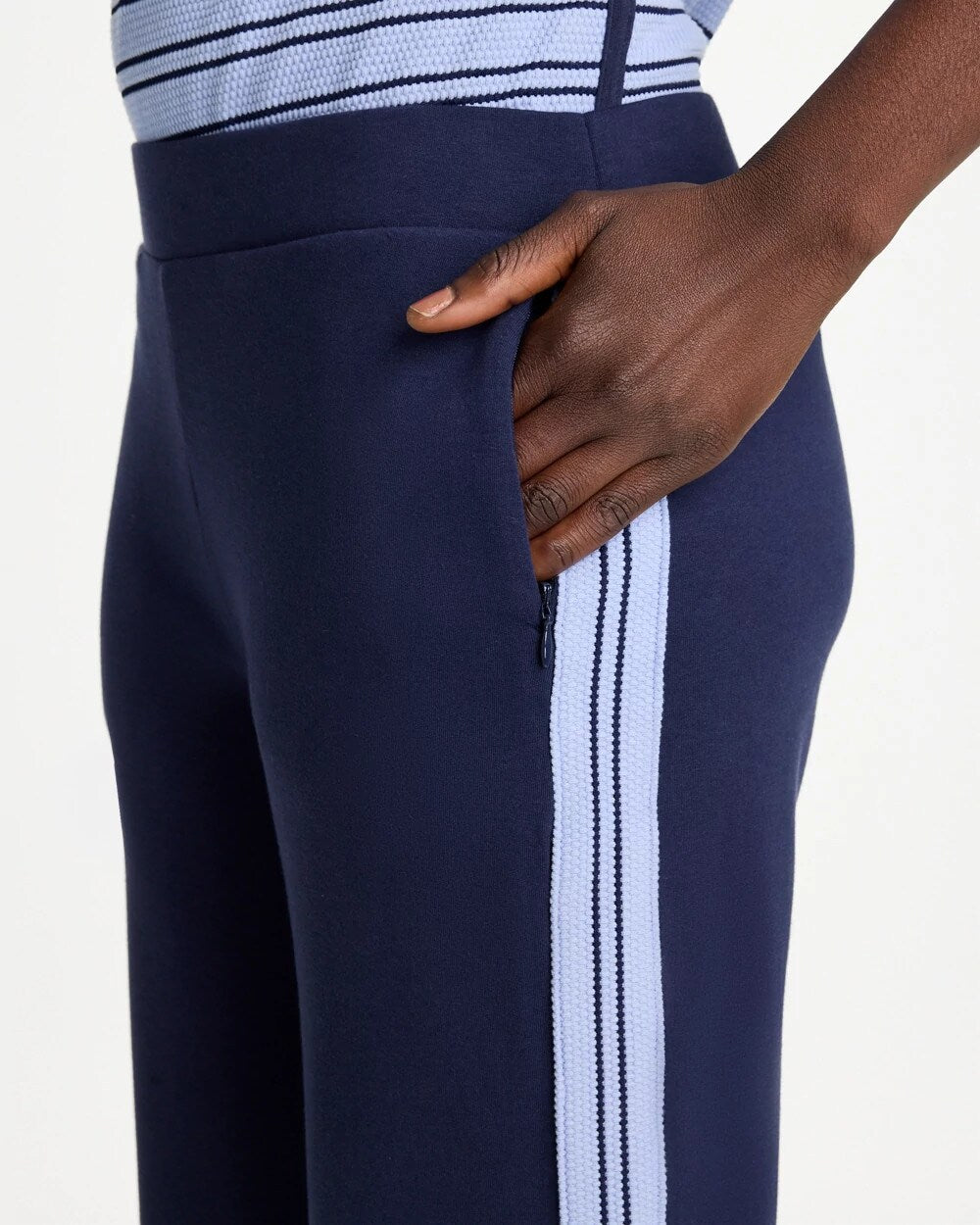 Zenergy French Terry Striped Crops