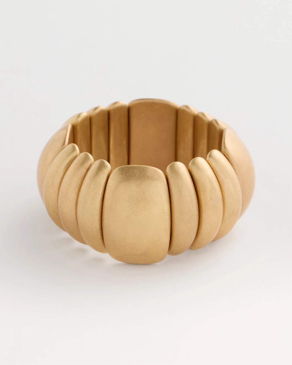 Goldtone Stretch Cuff Bracelet