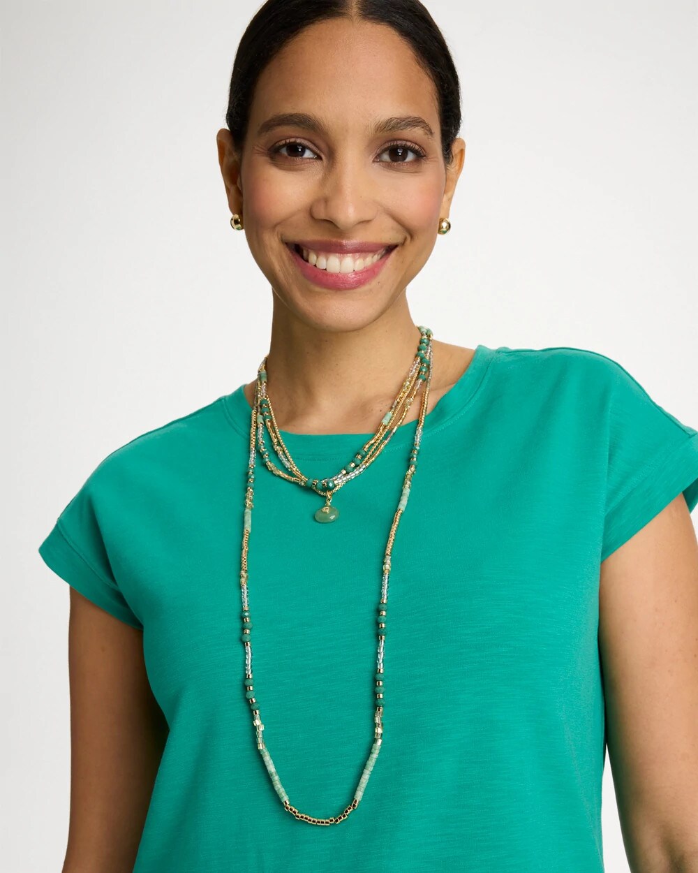 Beaded Long Necklace