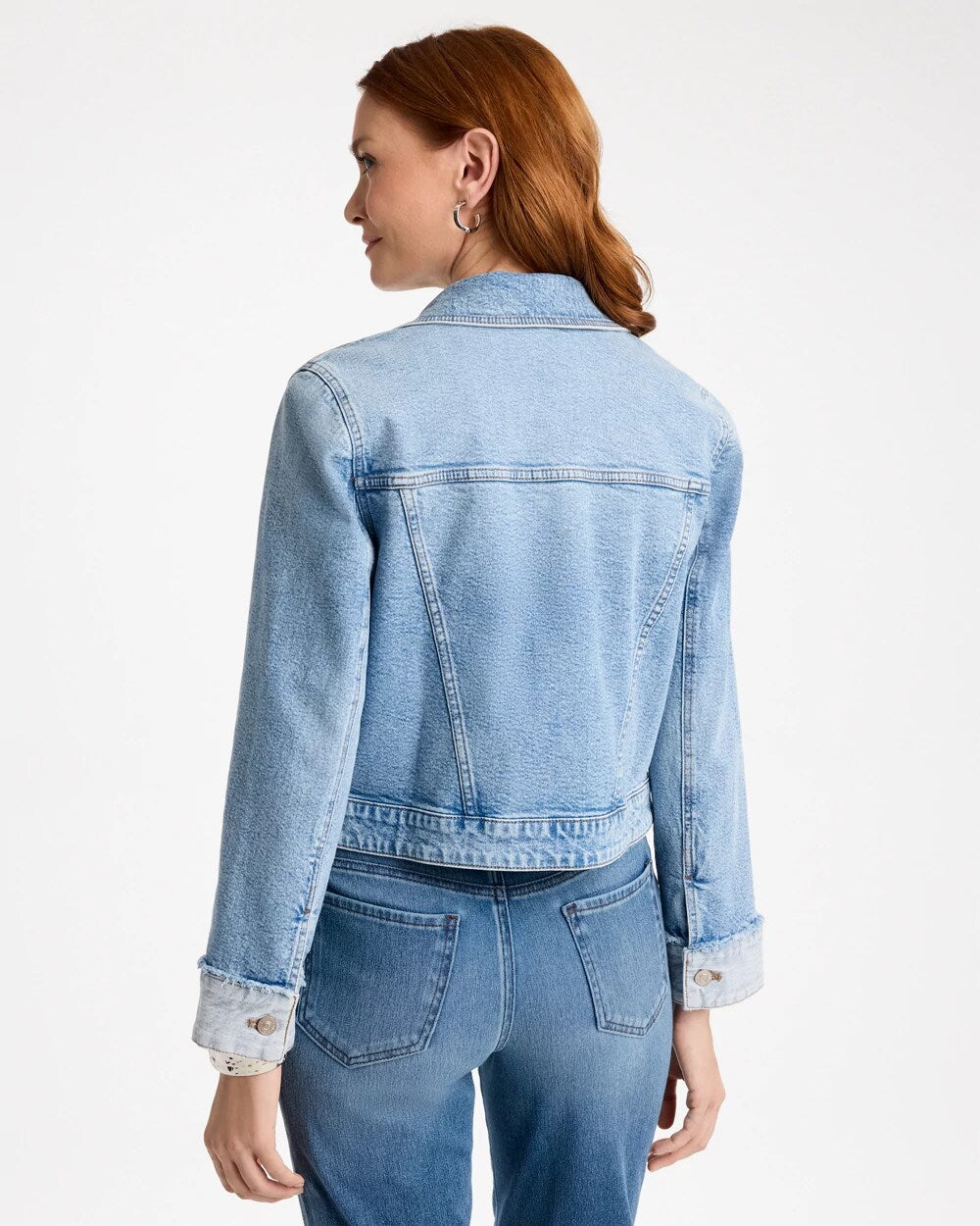 Denim Soft-Stretch Structured Jacket