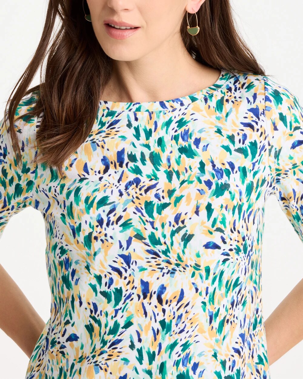 Leafy Swamp Pima Elbow Sleeve Tee