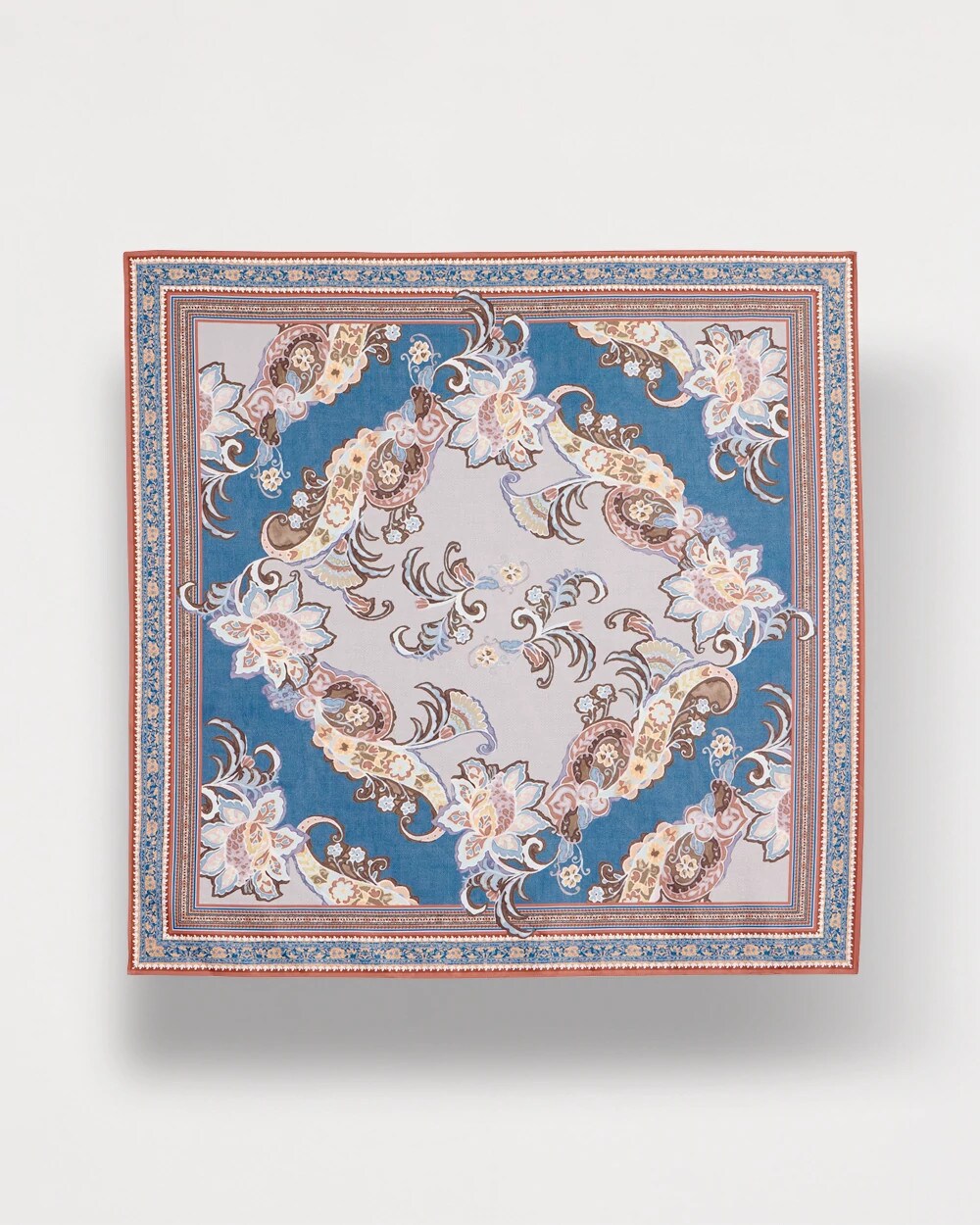 Swirl Floral Square Scarf