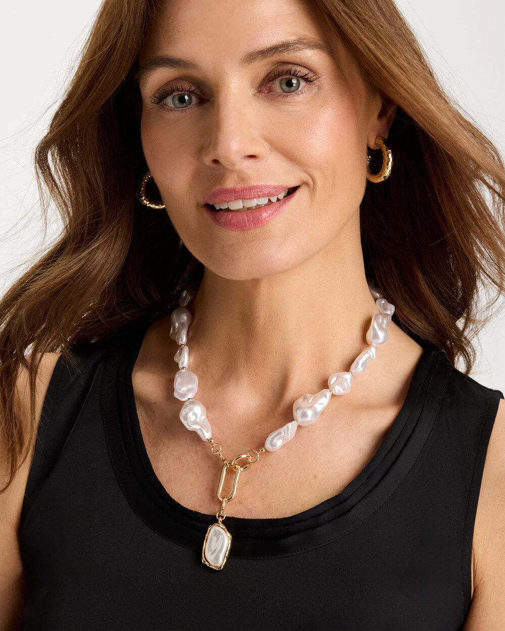 Siren Faux Pearl Y-Necklace