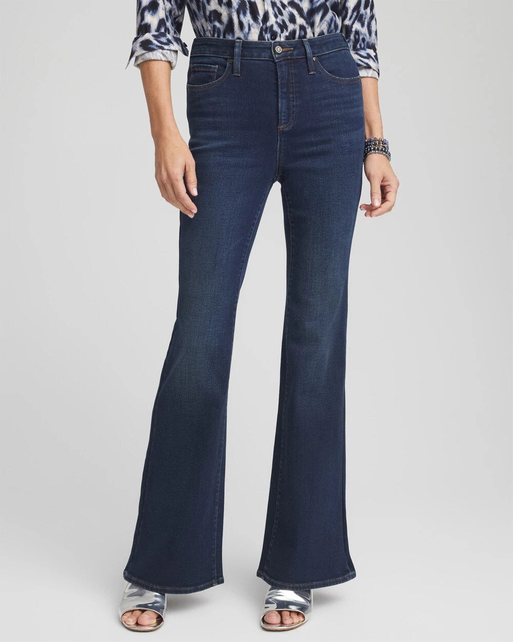 So Slimming High Rise Flare Jeans