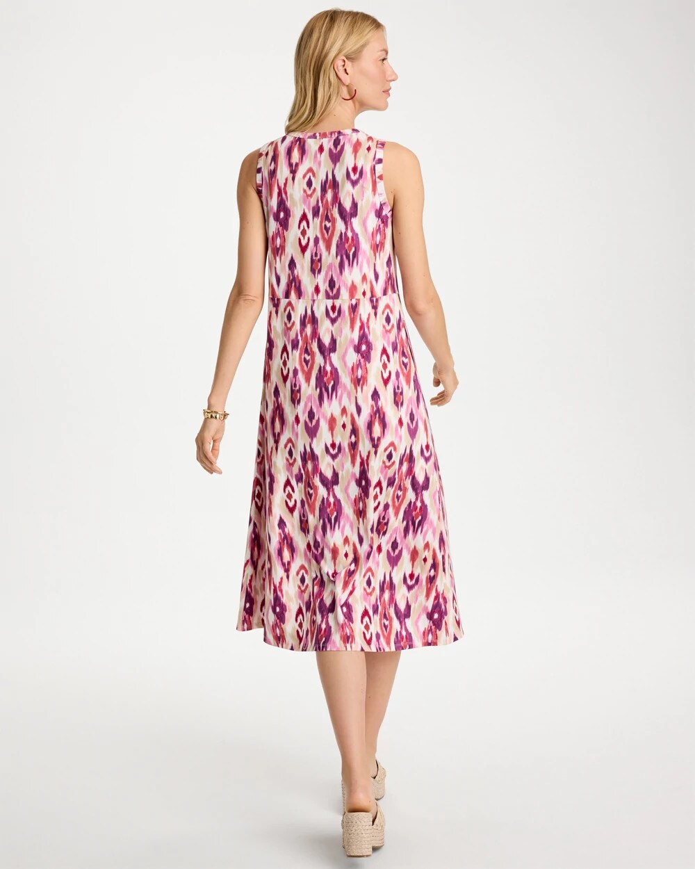 Printed Ponte Knit Tank Dress