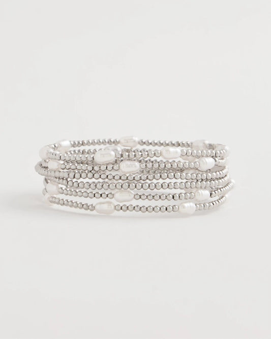 Pearlescent Bead Ball Bracelet