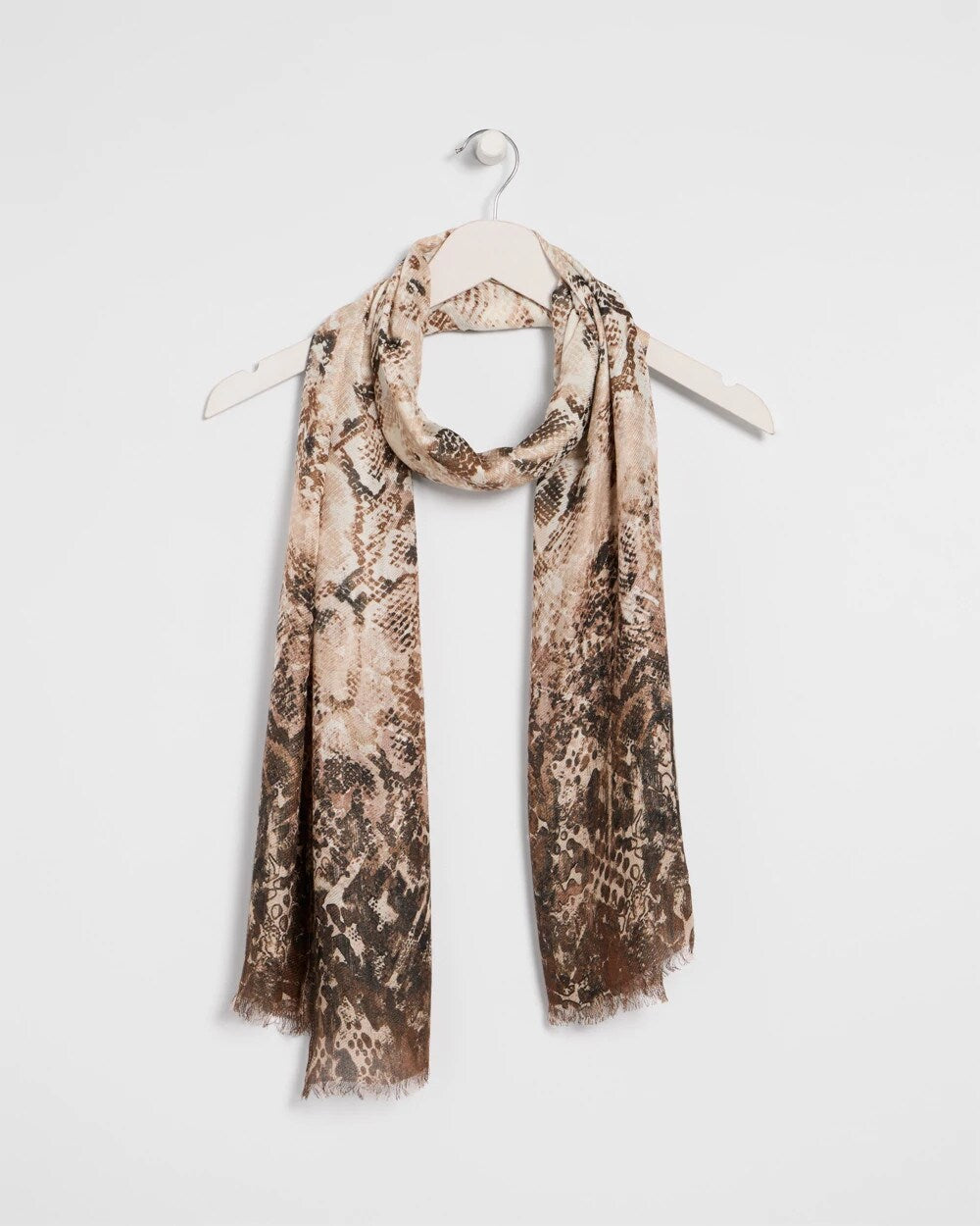 Python Printed Oblong Scarf