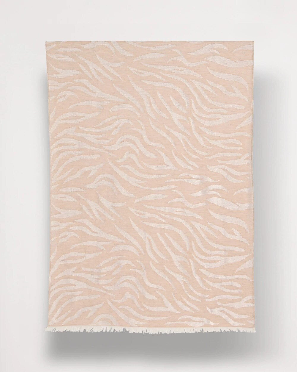 Neutral Zebra Jacquard Oblong Scarf