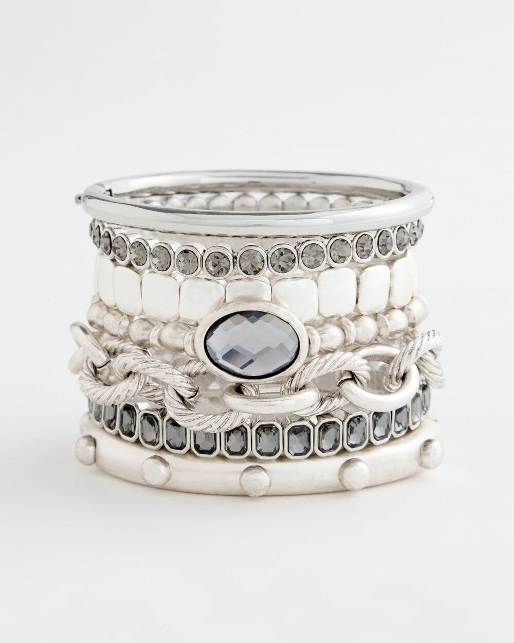 Black Stretch Tennis Bracelet