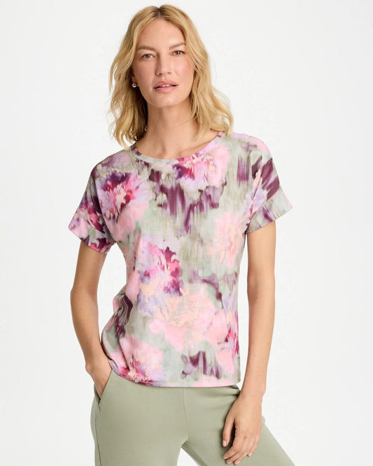 Zenergy Blooms Drop Shoulder Tee