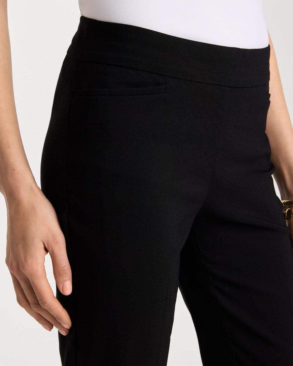 Brigitte Slim Pull-On Crop Pant