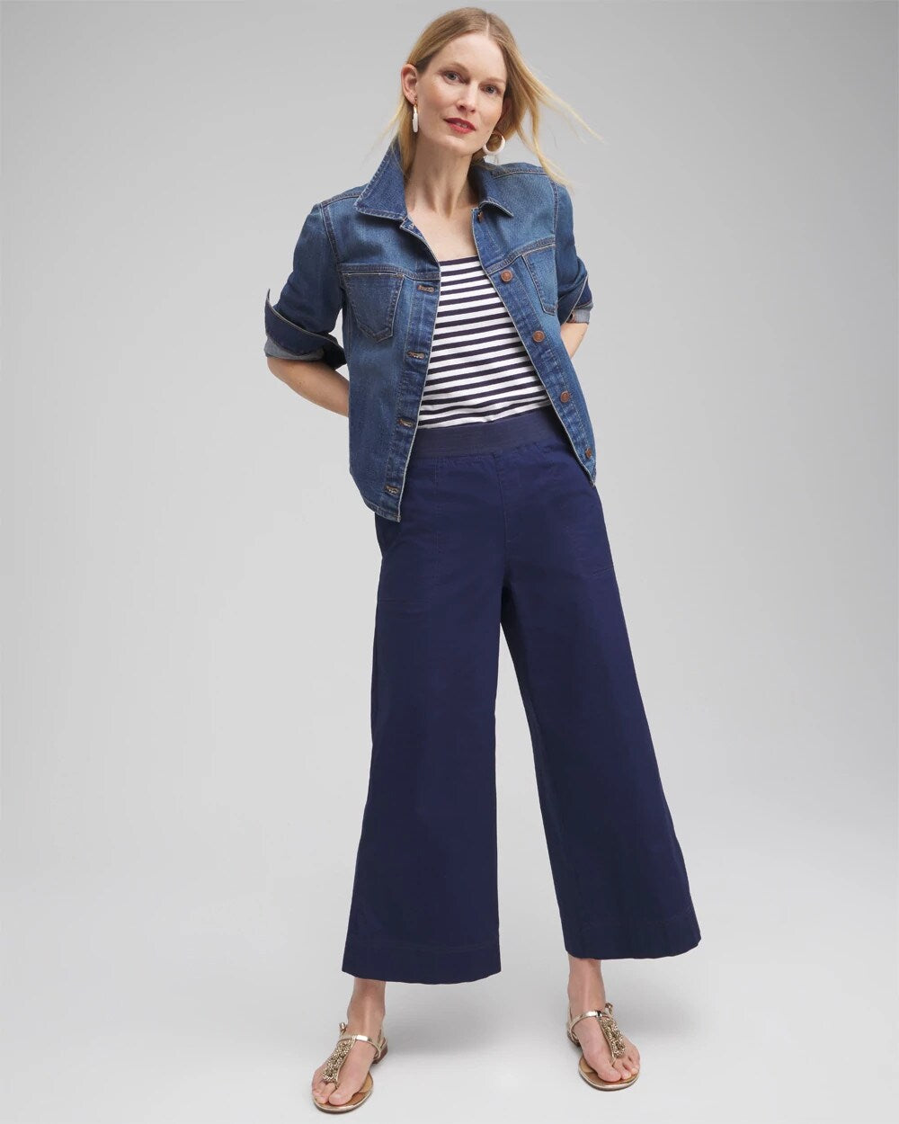 Poplin Culotte Pants