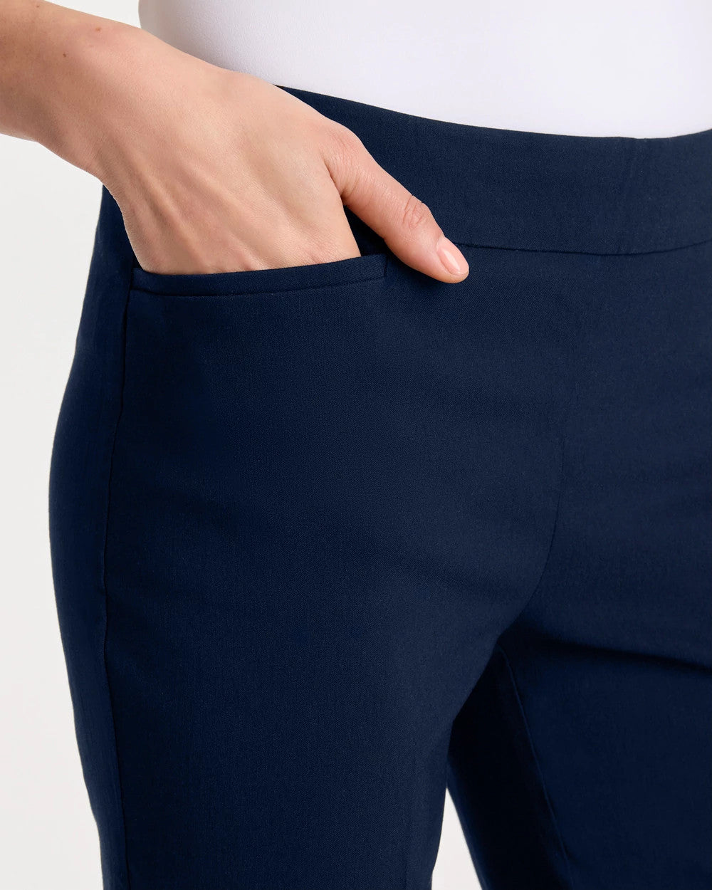 Brigitte Slim Pull-On Crop Pant
