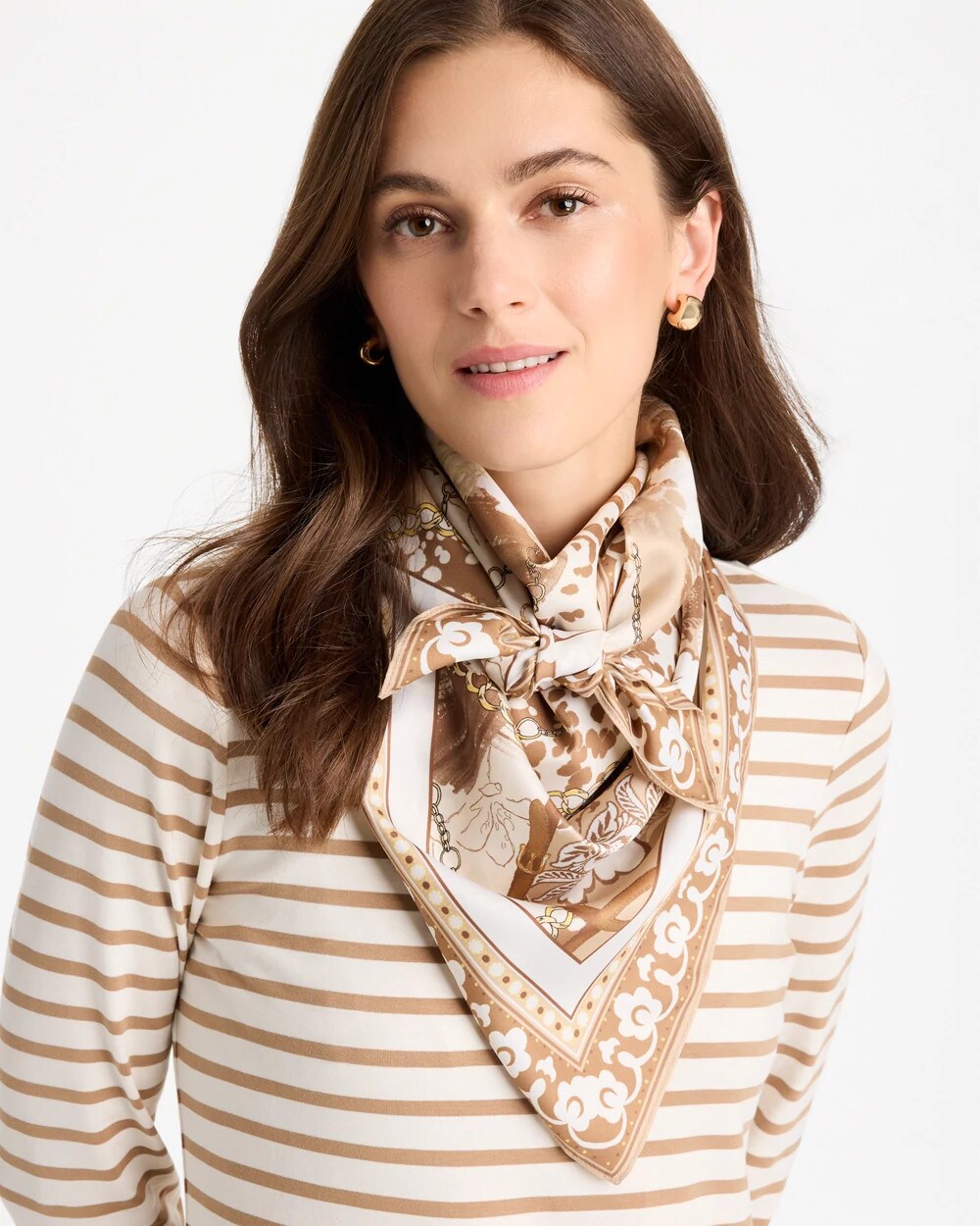 Neutral Luxe Square Scarf