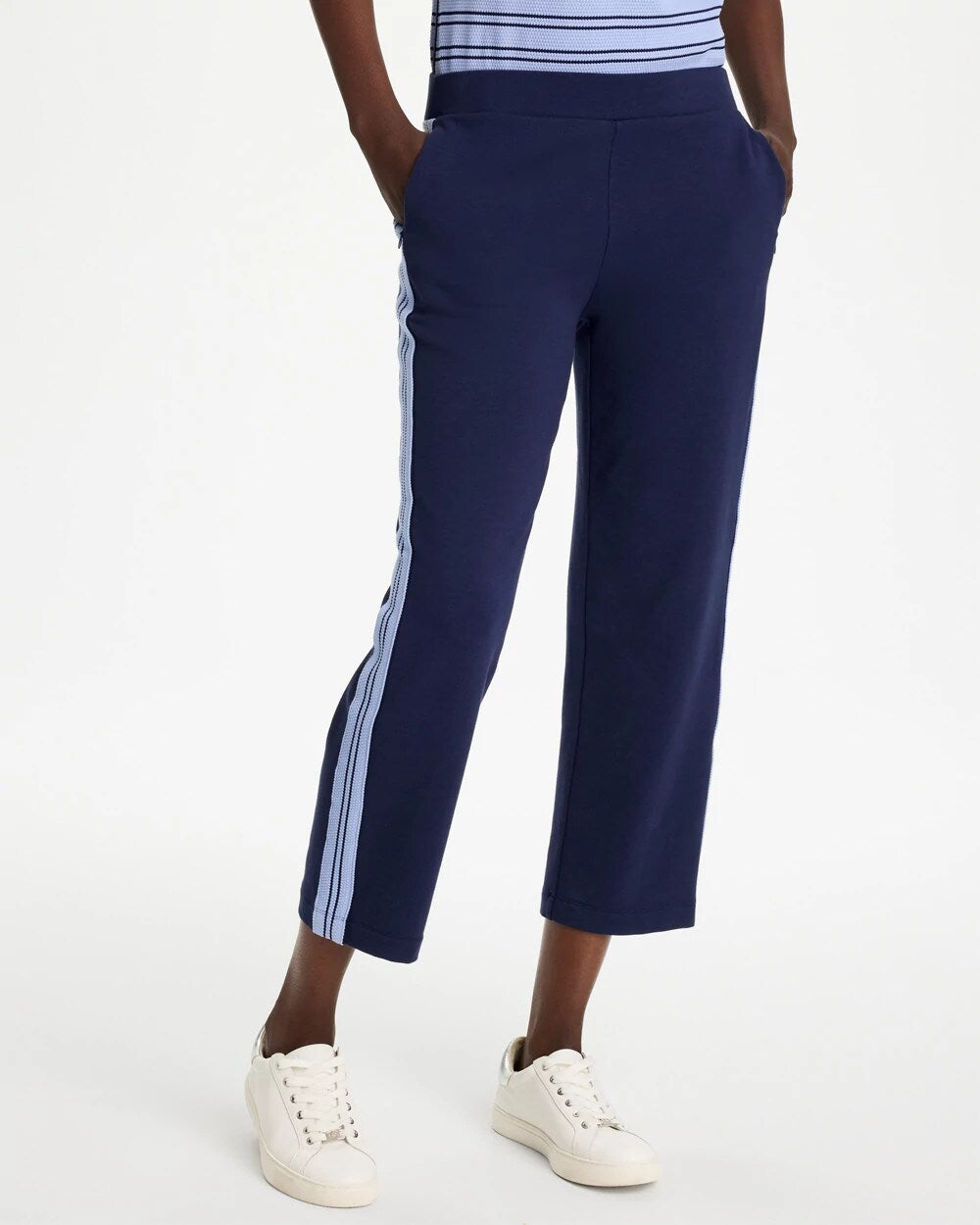 Zenergy French Terry Striped Crops