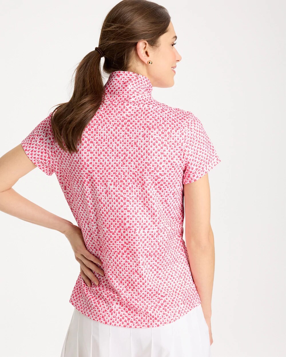 Zenergy UPF Geo Half Zip Polo