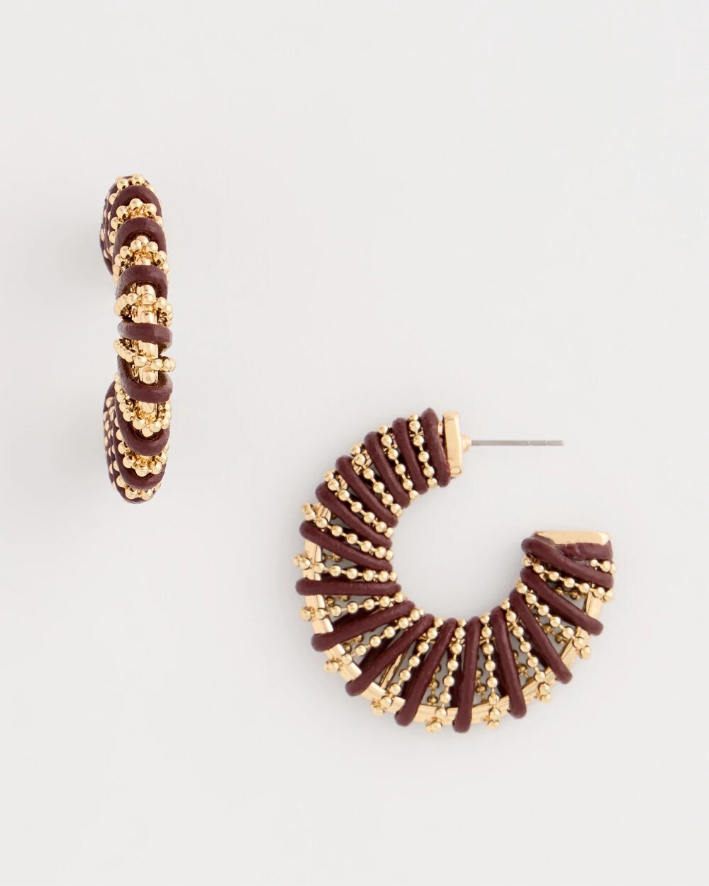 Wrapped Hoop Earrings