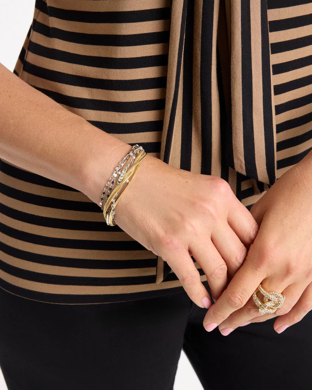 Mixed-Metal Magnetic Bracelet