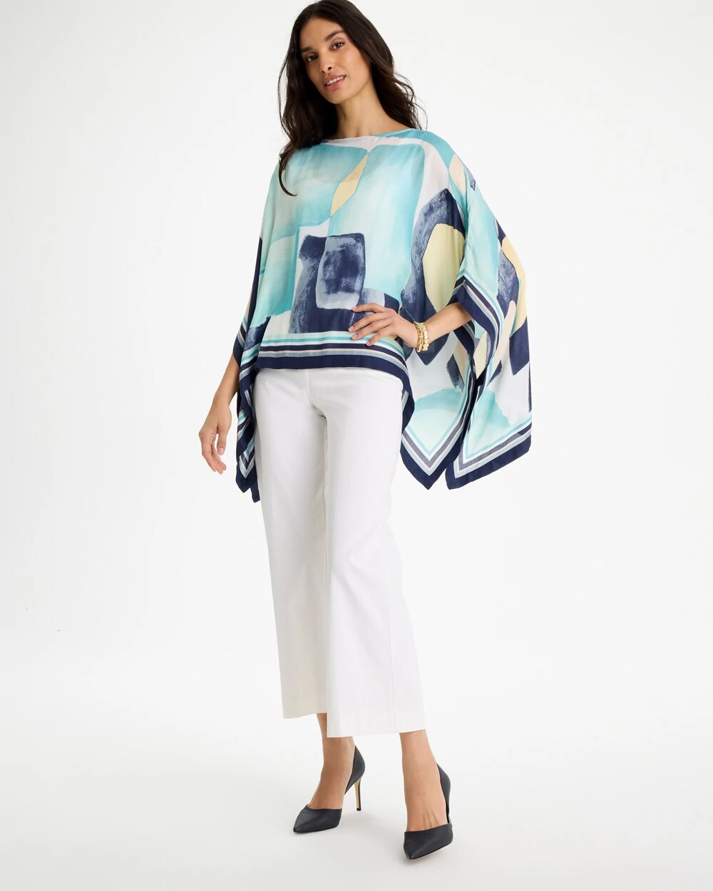 Woven Crepe Artisanal Poncho