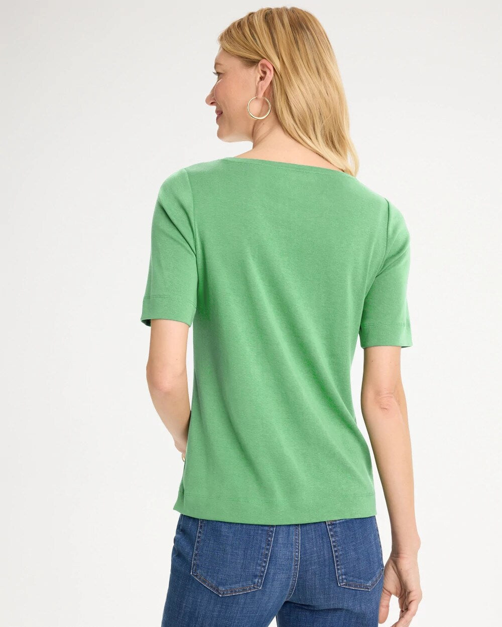 Pima Elbow Sleeve Tee