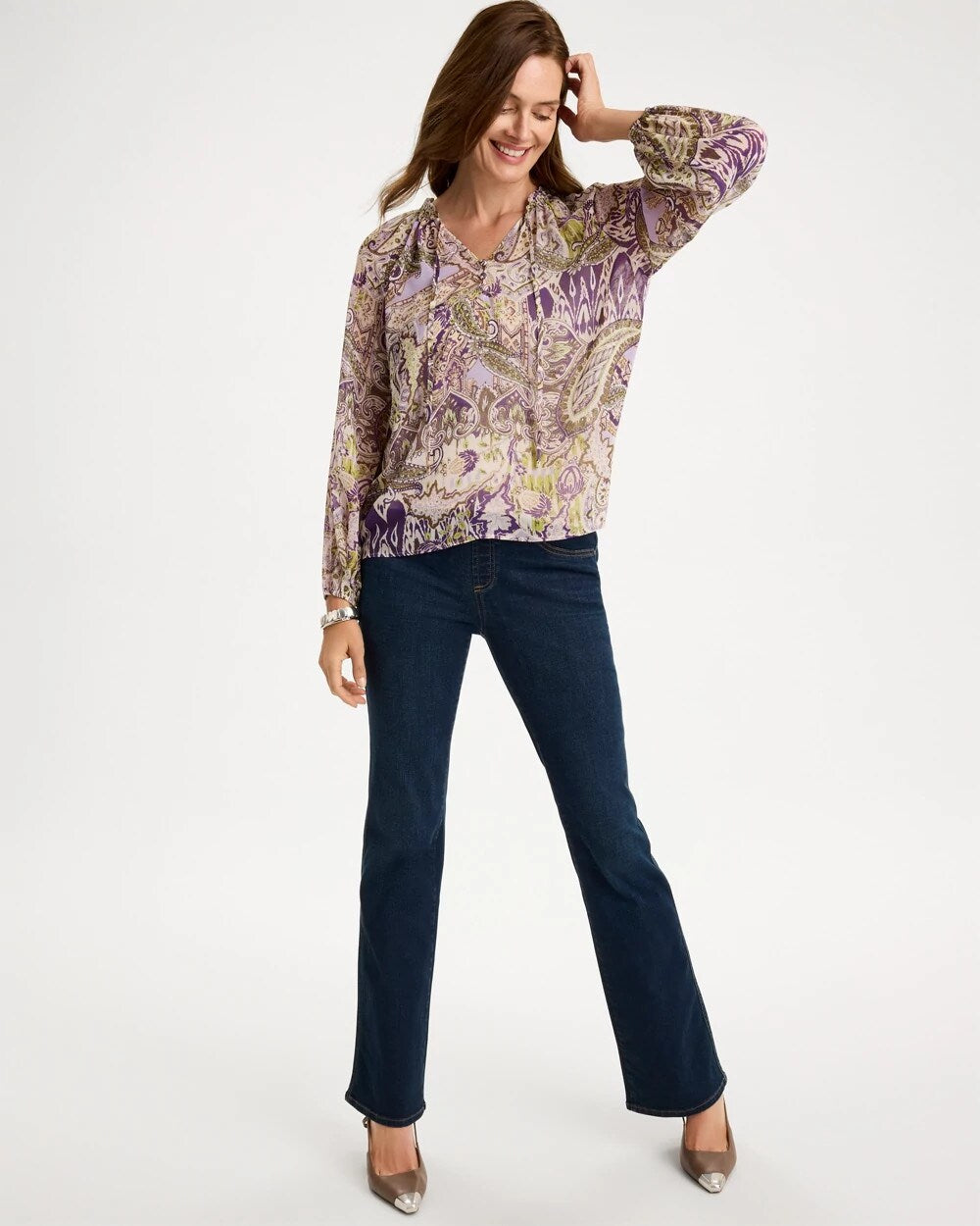 Paisley Amore Georgette Blouse