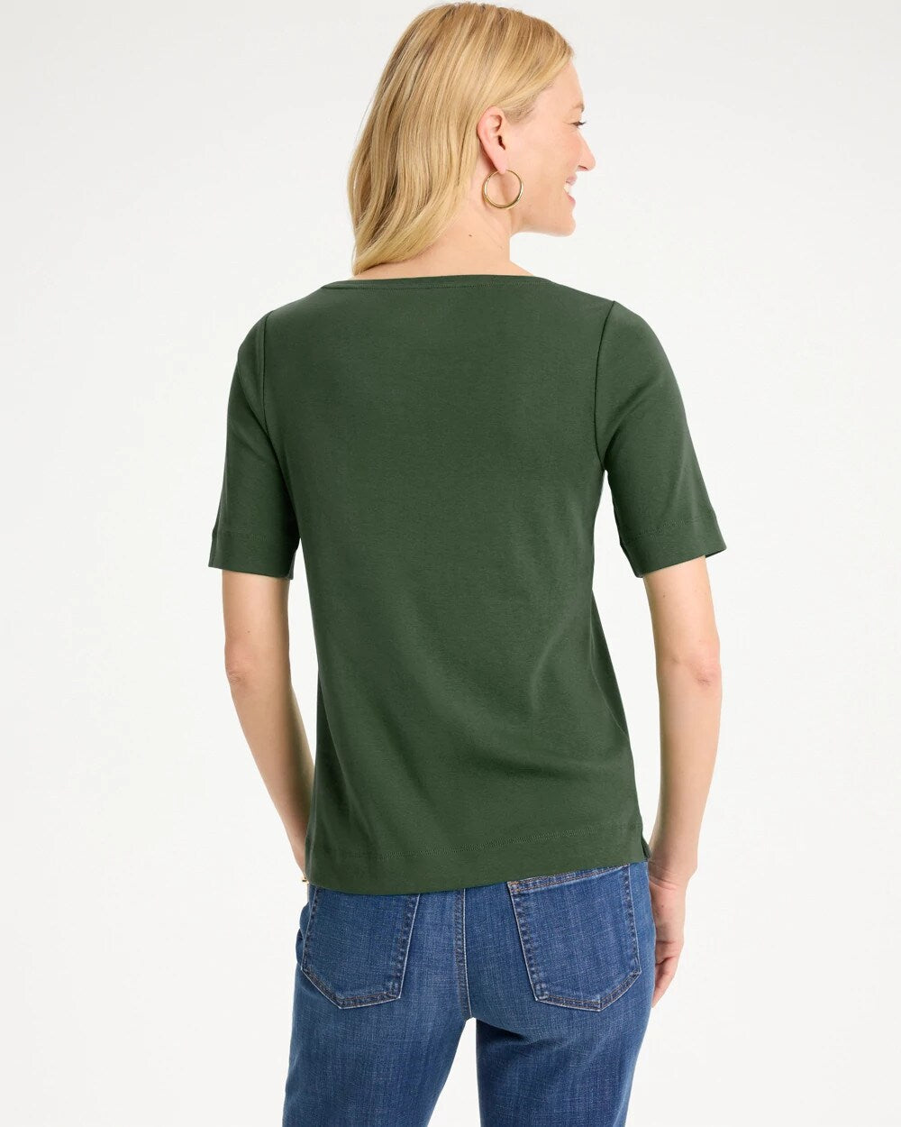 Pima Elbow Sleeve Tee