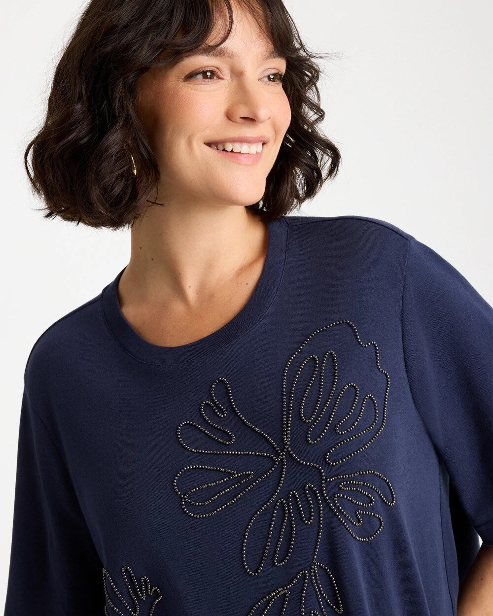 Caviar Beaded Cotton Tee