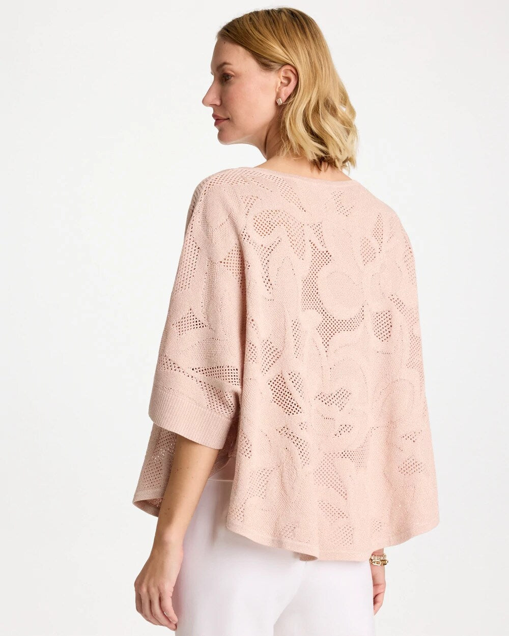Boatneck Rounded Hem Poncho