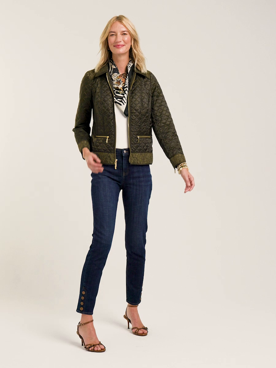 Quilted Long-Sleeve Jacket