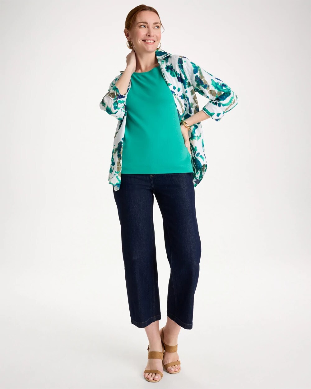 Pima Elbow Sleeve Tee