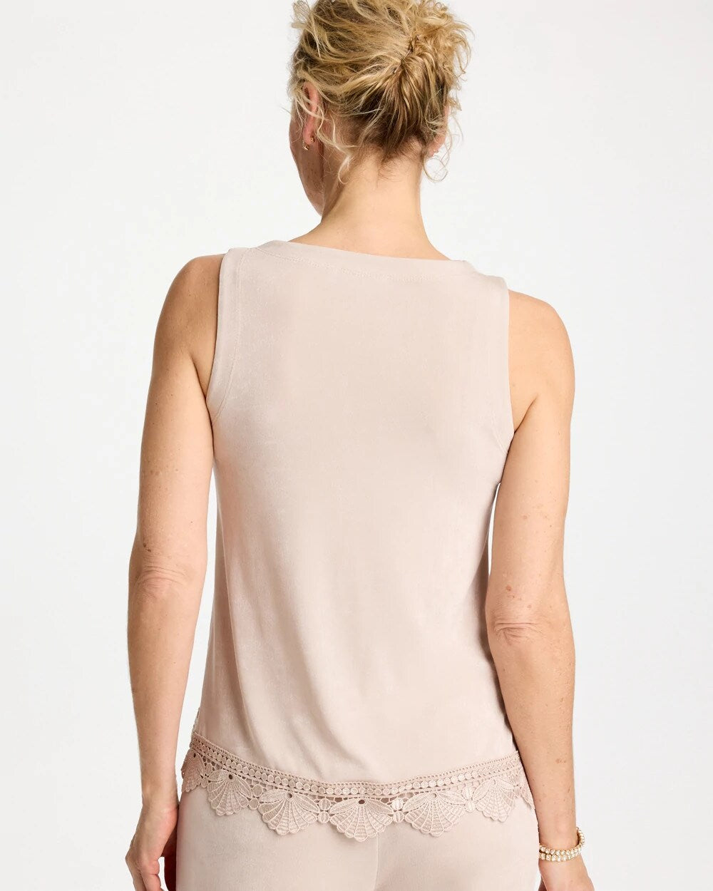Travelers Scallop Lace Tank