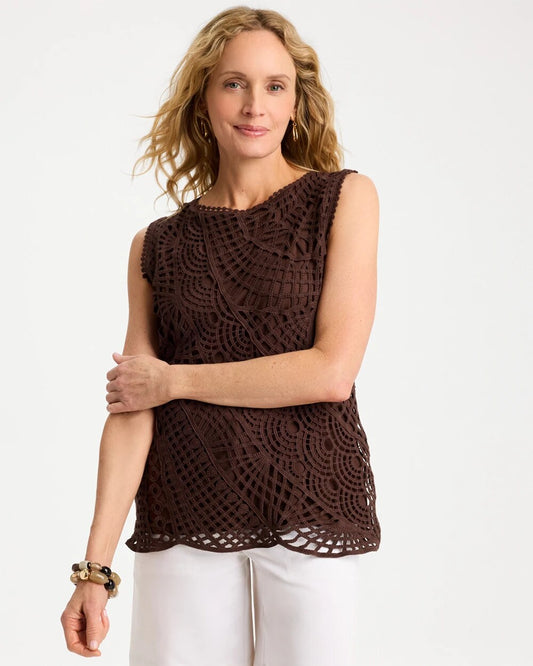 Cotton Crochet Sleeveless Tank