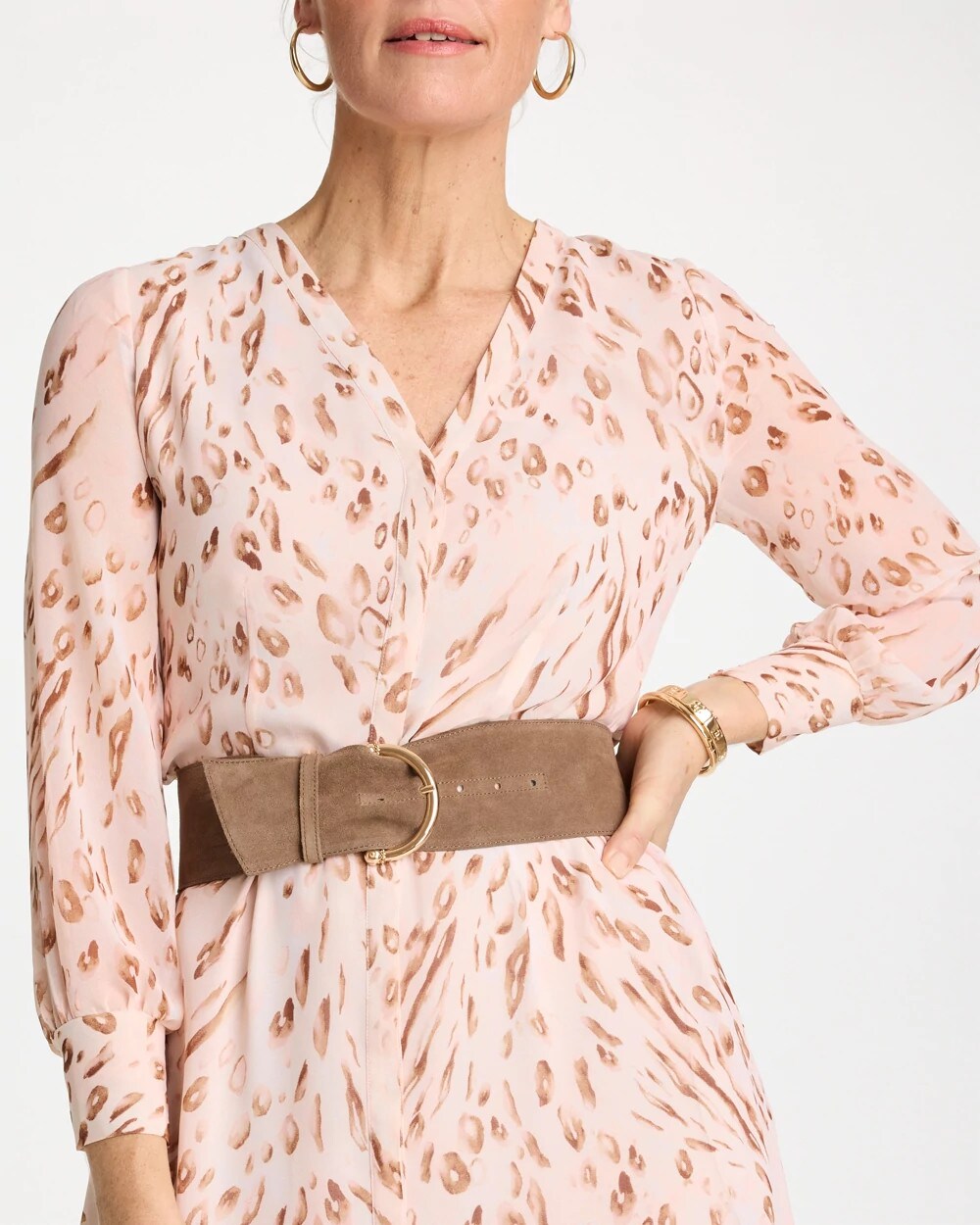 Suede Pull Through Sash Belt