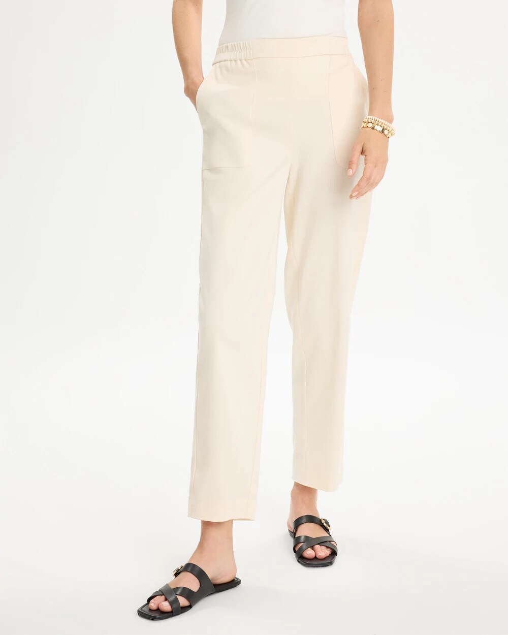 Relaxed Tapered Crop Pants