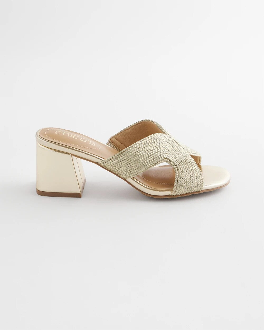 Gold Verona Block Heels