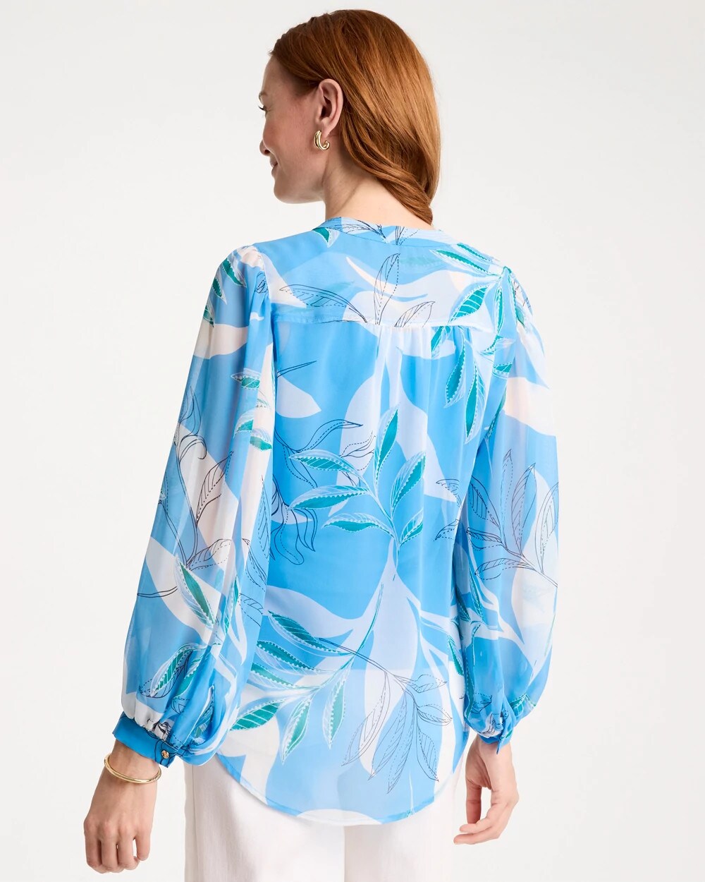 Caye Spray Georgette Blouse