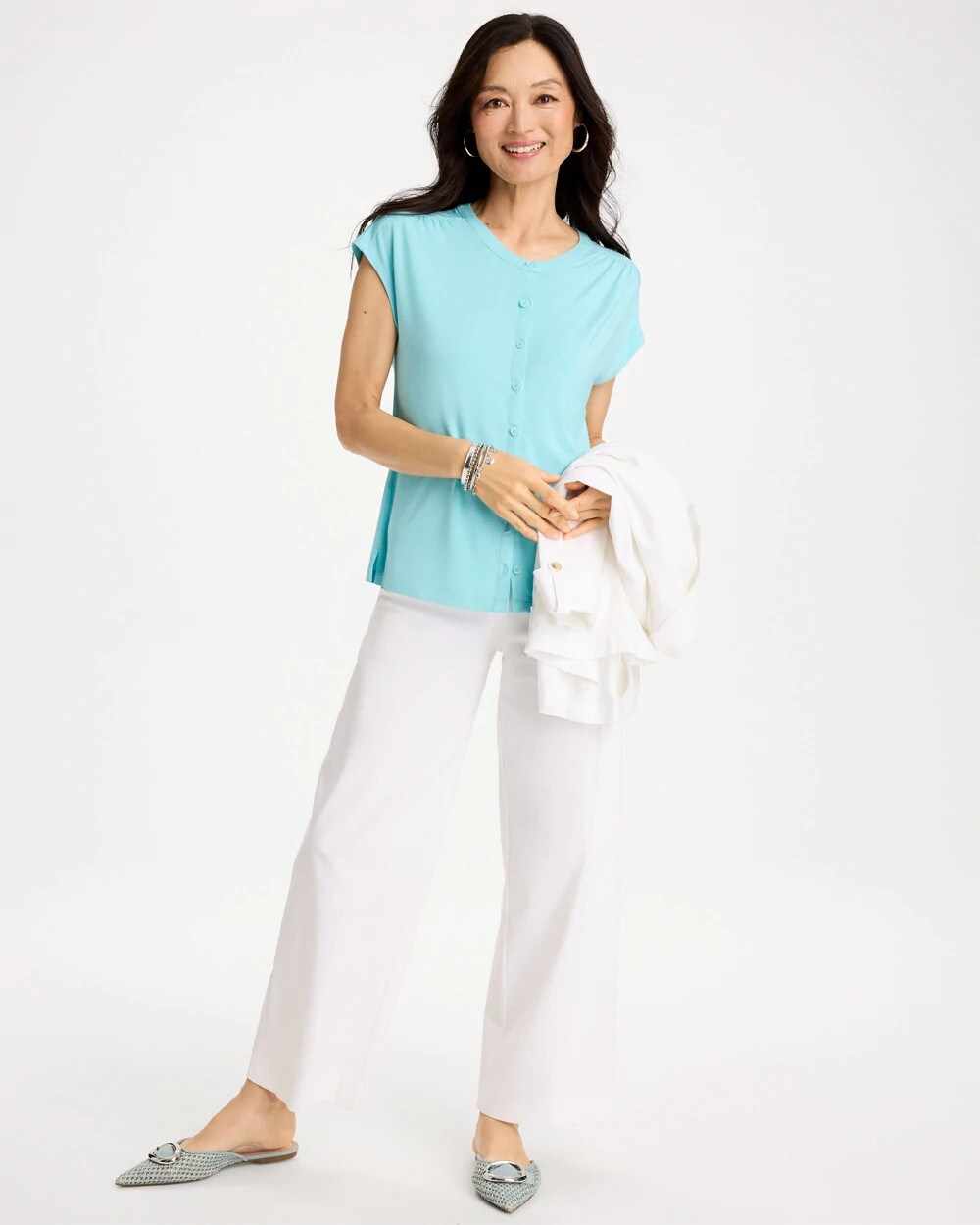 Refined Button Tee