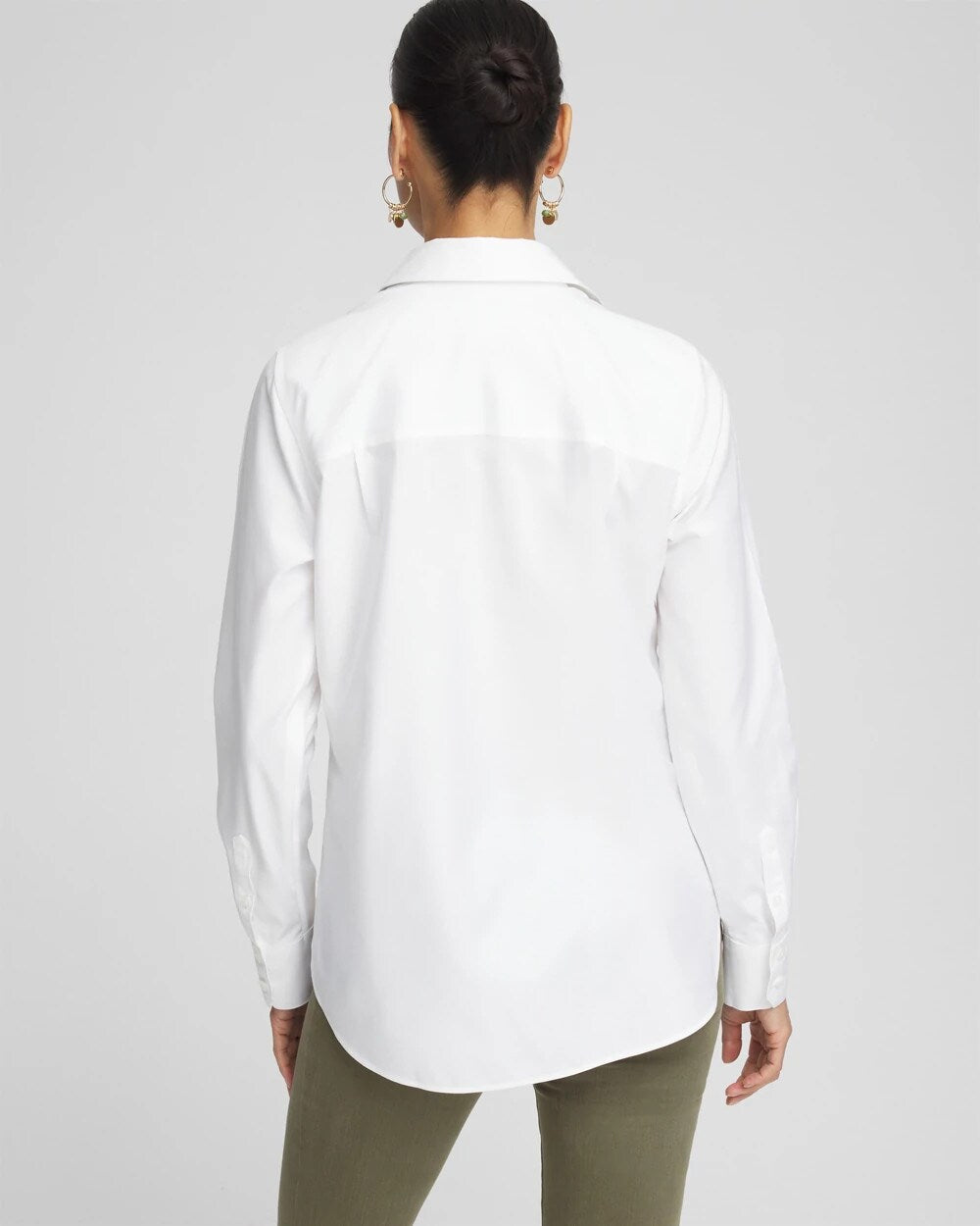 No Iron Placed Floral Shirt
