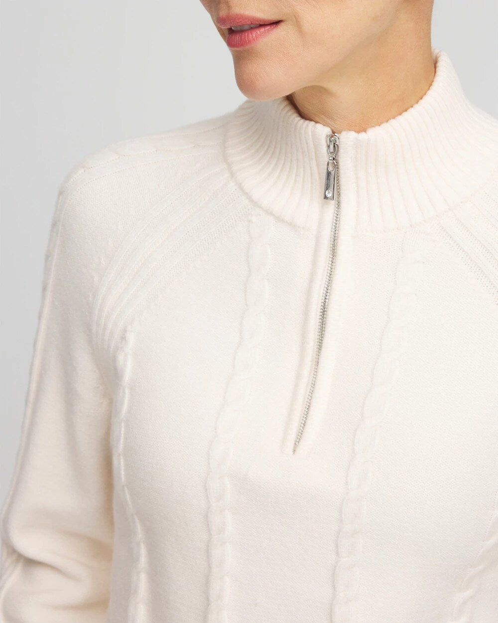 Zenergy Luxe Cashmere Blend Half Zip Top