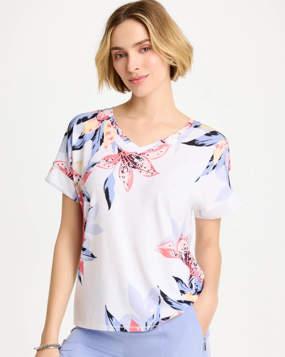 Zenergy Lily Drop Shoulder Tee