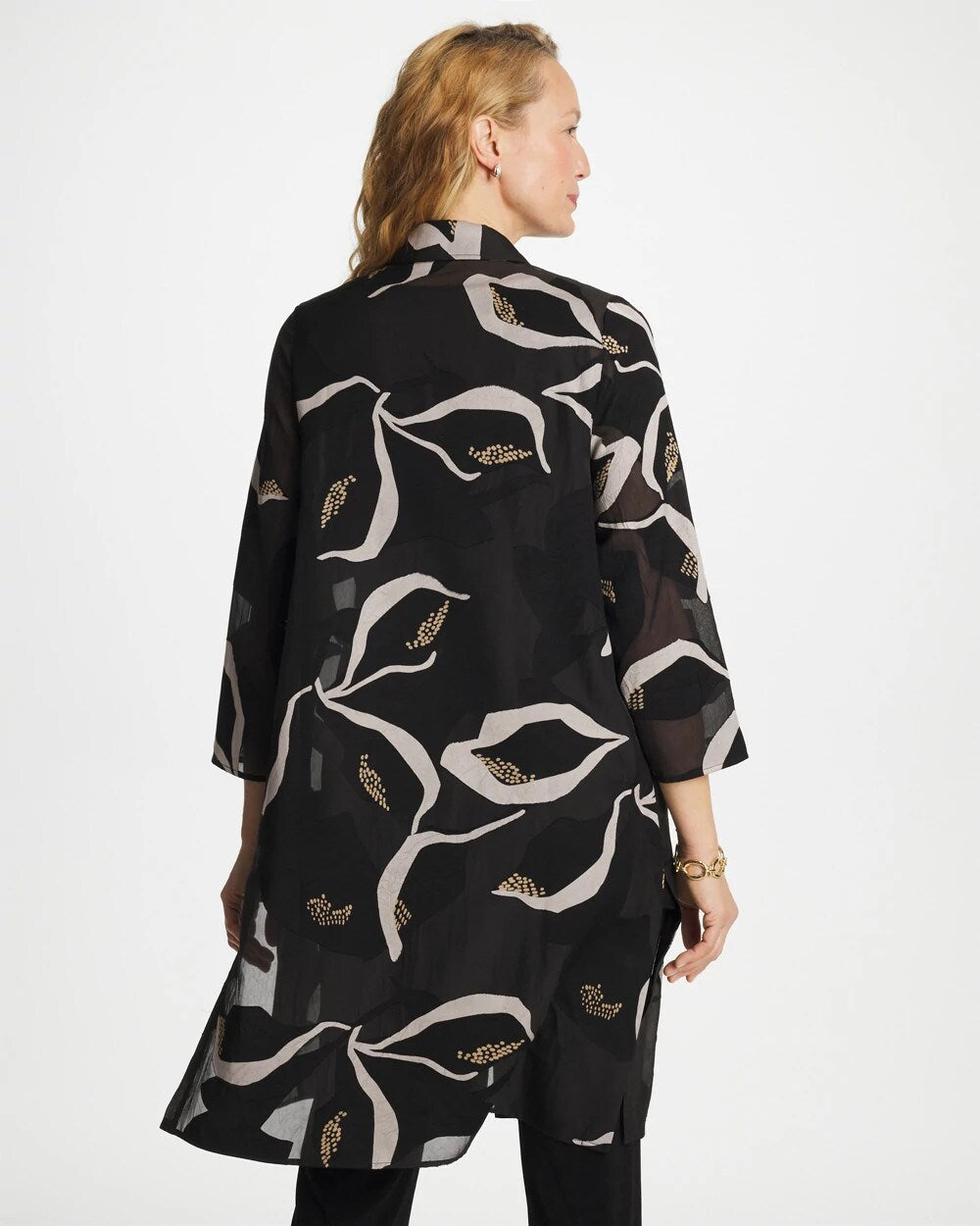 Travelers Collection Burnout Peace Lily Topper