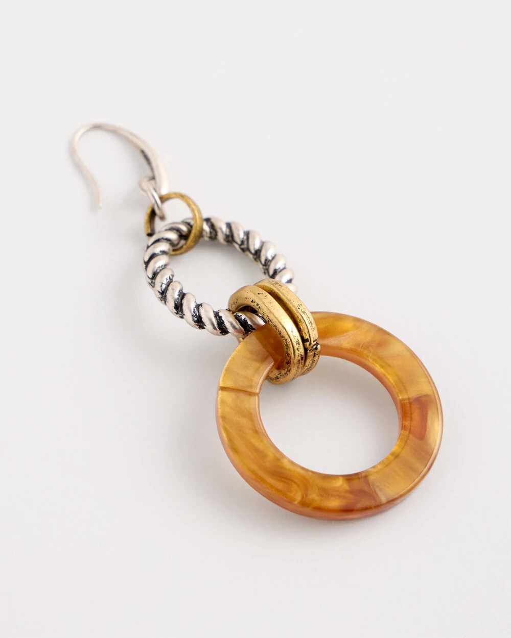 Linked Resin Drop Earrings