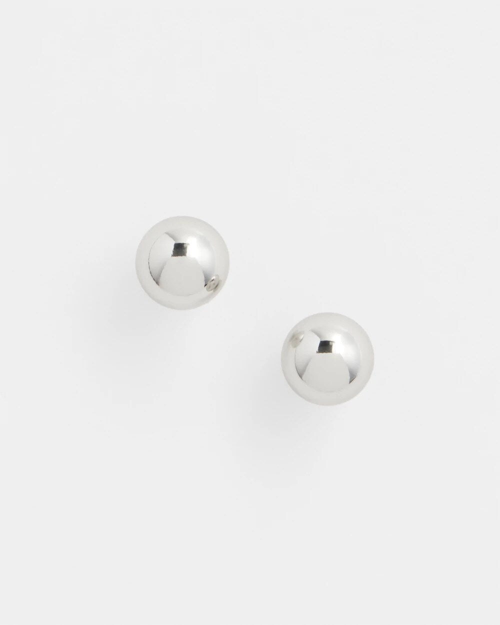 Silver Tone Stud Earrings