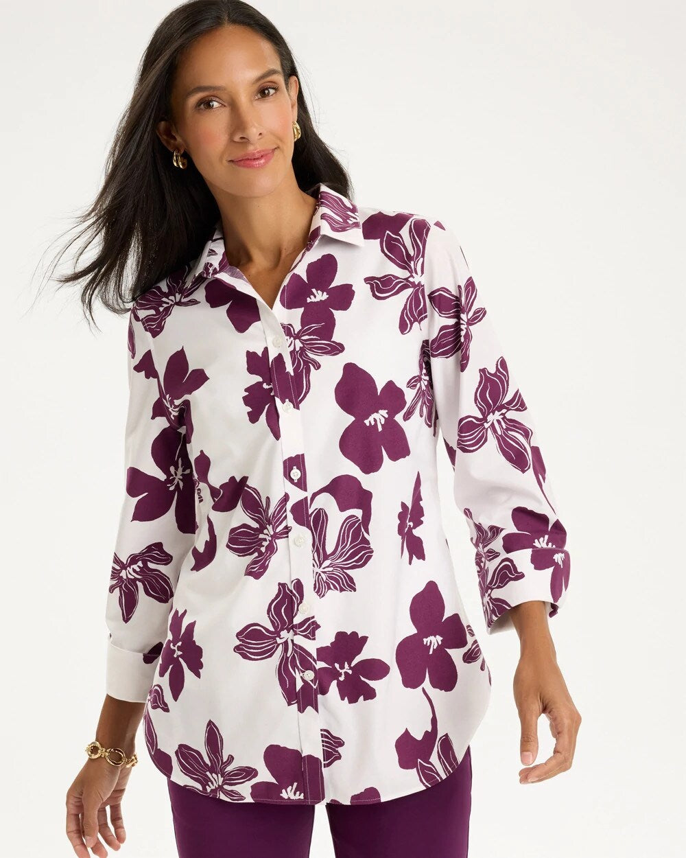 No Iron Stretch Kuza Carving Shirt