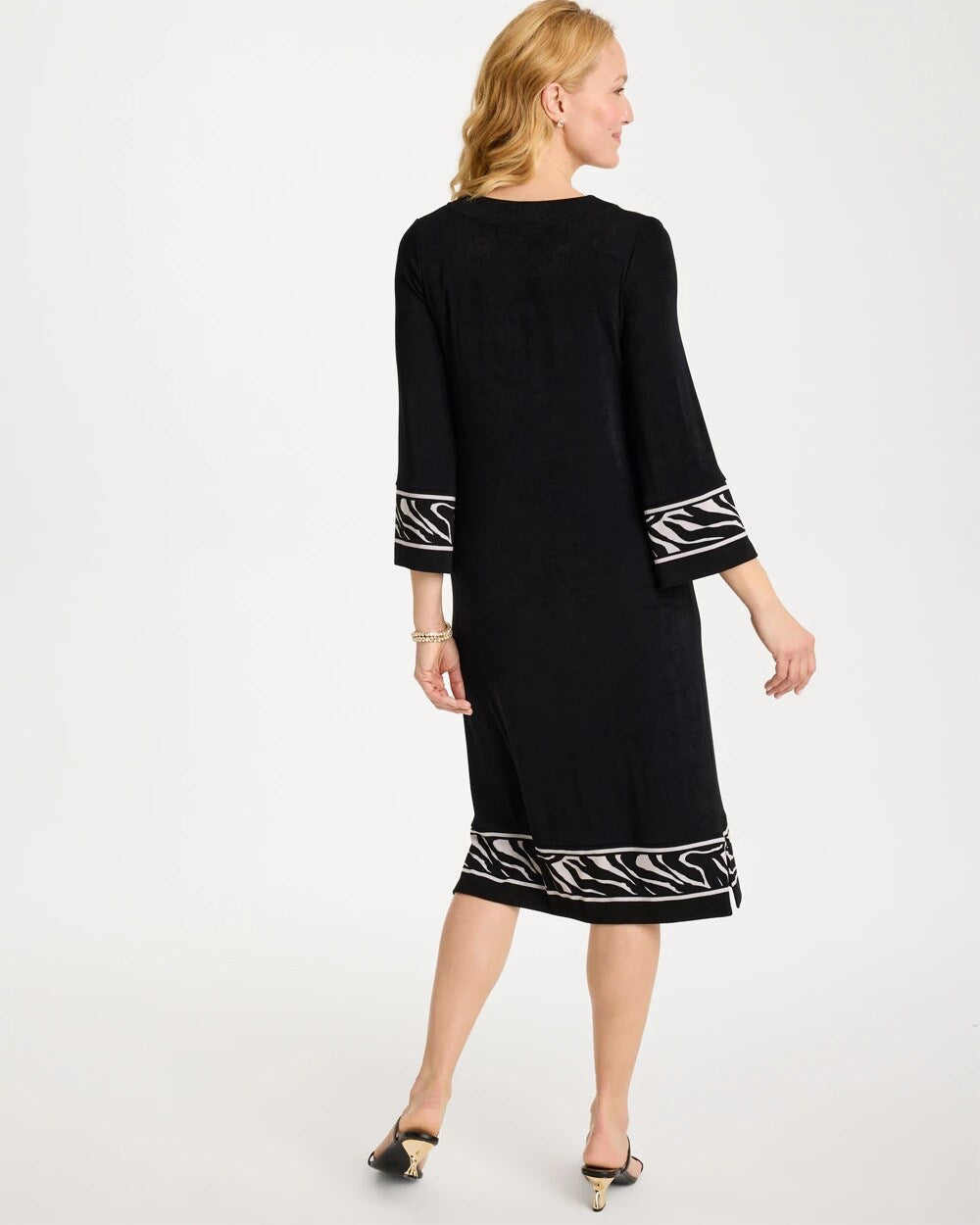 Travelers Zebra Trim Kurta Dress