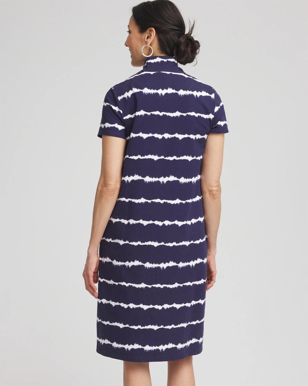Zenergy UPF Knit Tie Dye Half-Zip Dress
