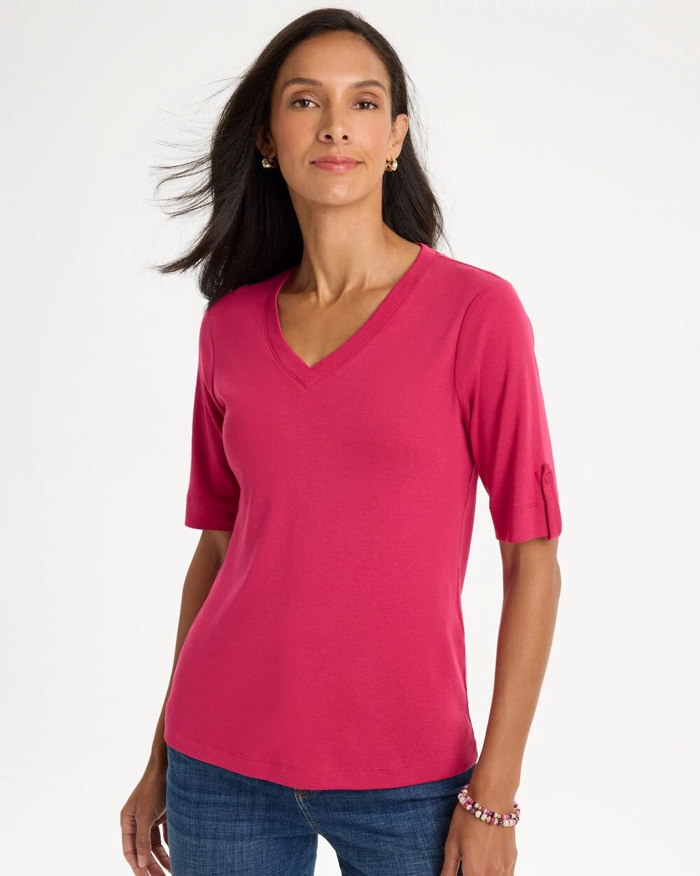 Pima V-Neck Tee